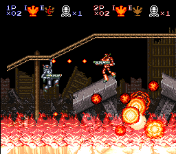 Super Probotector - Alien Rebels (Europe) In game screenshot